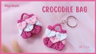 Crocodile Pattern | Gantungan Kunci Amplop Rajut | Bag Keychain