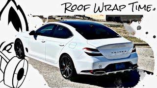 18-24 Genesis G70 Antenna Removal & Roof Wrap