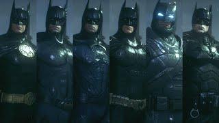 Batman Suits Up with Every Movie Suit! Arkham Knight Mod Showcase