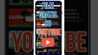 Come vedere film gratis e legalmente su YouTube #shorts