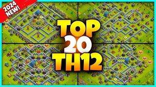 New BEST TH12 BASE WAR/TROPHY Base Link 2024 (Top20) Clash of Clans - Town Hall 12 Farm Base