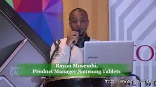 Ryan Musembi, Samsung EA Tablets product manager,Samsung/CIO Breakfast on Business Mobility.