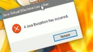 A Java Exception has occured Hatasının Çözümü - 2018