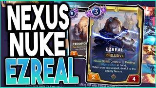 The HIDDEN EZREAL! Nexus NUKE with the ULTIMATE CONTROL DECK| Legends of Runeterra