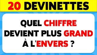 QUIZ : 20 ÉNIGMES et DEVINETTES à RÉSOUDRE  Es-tu un VRAI GÉNIE ?