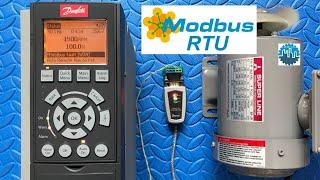Danfoss FC302 "Modbus RTU" via Modbus Poll