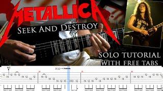 Metallica - Seek And Destroy guitar solo lesson (with tablatures and backing tracks)