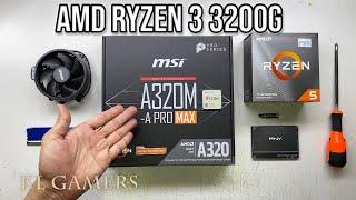 AMD Ryzen 3 3200G msi A320M-A PRO MAX Budget Gaming PC Build