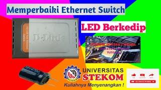 Cara Memperbaiki  D-Link Ethernet Switch Lampu LED Berkedip % Jadi#switchhuh#tutorial