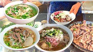 Vietnamese PHO Noodle Soup Compilation - Amazing Street Food 2023 in Saigon, Vietnam