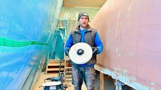 New Improved Sanding Method For Our Boat Build - Ep. 384 RAN Sailing