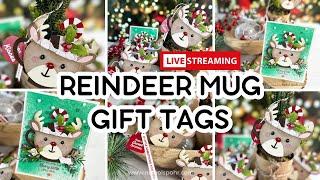 Friday YouTube LIVE | Merry Mugs & Circle Delights Spellbinders Collection (Christmas Tags)