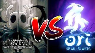 Hollow Knight Vs Ori and the Will of the Wisps - Battle of the Metroidvanias