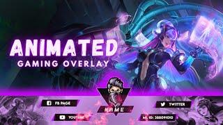 HOW TO MAKE ANIMATED GAMING OVERLAY ON ANDROID | MOBILE LEGENDS - SELENA |STREAM OVERLAY ▶2