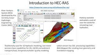 Introduction to 1D Hydraulic Modeling using HEC-RAS (1/10)