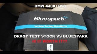 BMW 440XI B58 DRAGY TEST 0-100 STOCK VS BLUESPARK TUNINGBOX