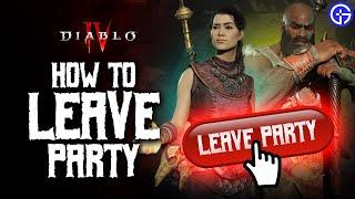 How To Leave A Party You've Joined In Diablo 4