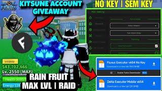 BEST Script Blox Fruit Mobile FRUIT RAIN , AUTO FARM & KITSUNE GIVEAWAY | Fluxus Arceus X Neo Delta