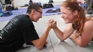 When Non Lifters Arm Wrestled Strong Girls - Arm Wrestling Compilation