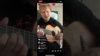 Ed Sheeran: hearts don’t break around here IG live 9/15/21