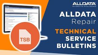 ALLDATA Repair: OEM Technical Service Bulletins