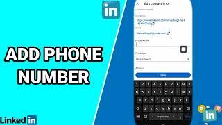 How To Add Phone Number On LinkedIn App