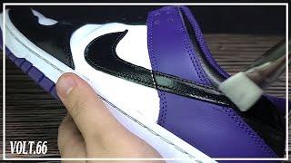 [Custom Shoes]  Nike Dunk Low Court Purple Toe Custom
