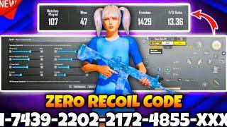 New Update 3.6Best Sensitivity Code + Control Settings Pubg Mobile/Bgmi Sensitivity 2025