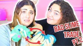 SWAP A SLIME PART 2 | BAD SLIME TRADE CHALLENGE | fix each other slime | Slimeatory #98