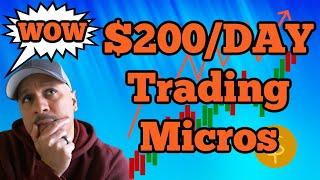 How to Make $200/Day Trading Micro Nasdaq Futures - Build a MNQ Small Account