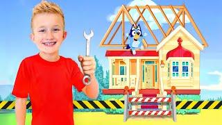 Levi & Ivy Built Bluey's House!!