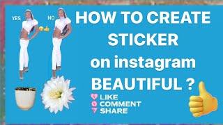 How to convert your picture into Sticker on Instagram / Create sticker From Your Photos #sticker #ig