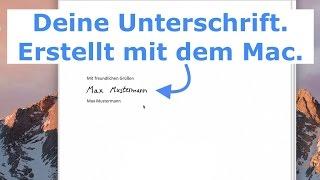 Mac: Signatur / Unterschrift in Dokumente einfügen - So einfach geht's