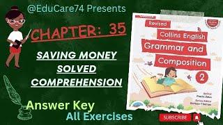 2nd Chapter 35 Saving Money Class 2nd Collins English Grammr n Composition.