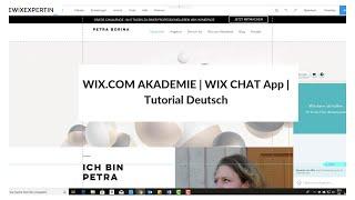 WIX.COM AKADEMIE | Wix Chat App | Tutorial Deutsch