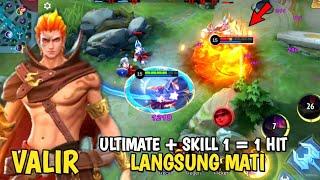 VALIR SLOW DAMAGE 1 HIT LANGSUNG MATI ‼️ HARLEY 1 HIT MATI - Mobile Legends