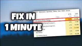 Fix DWM High CPU Usage in 1 Minute! #shorts