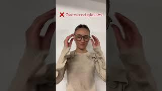 Glasses to avoid for heart-shape faces #heartshape #faceshape #glasses #stylingtips #eyewear