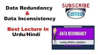 Data Redundancy & Data Inconsistency || DBMS || Lecture In Urdu/Hindi