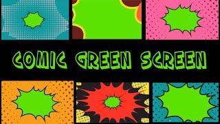 Comic Effects Green Screen transitions   Chroma Key comic effect   Pantalla verde comic