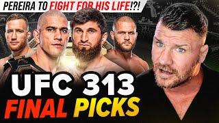 'Pereira To Fight For His Life!?' | BISPING picks UFC 313: Pereira vs Ankalaev (FINAL PREDICTIONS)