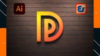 DP Professional logo design in Illustrator | Logo Design Tutorial