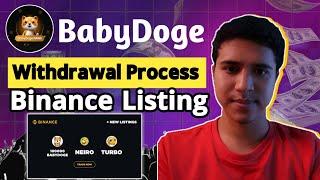 BabyDoge Paws Withdrawal Process | Babydoge Paws Airdrop | BabyDoge  Listing on Binance