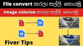 How to earn making pdf and colorizing images | Fiver 2021 | Easy Jobs