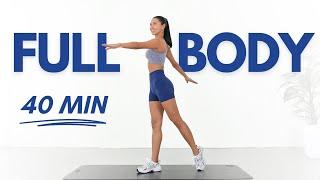 SLIM BODY & FAT LOSS in 40 Minutes - Full body Workout | No Jumping, No Equipment