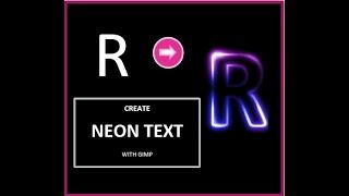 Create Glowing Neon Text with GIMP