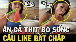 Mukbang THỊT BÒ SỐNG chị ruột David Ngô khiến CĐM BỨC XÚC, ngày càng LỐ LĂNG