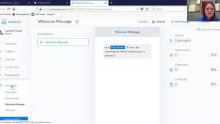 ManyChat - Step 1.5 - Enabling Welcome Message