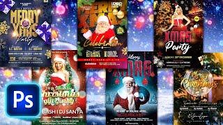 Christmas Flyer Photoshop Psd Free Download 2022 | Christmas Poster | Xmas