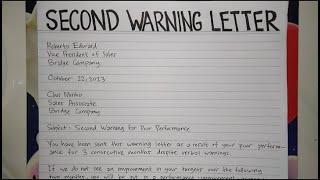 How To Write A Second Warning Letter Step by Step Guide | Writing Practices